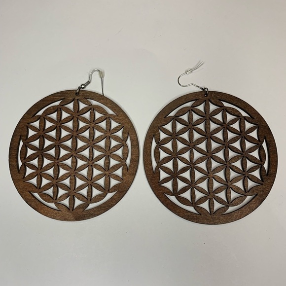 L) Set of 3 African earrings - Picture 3 of 6